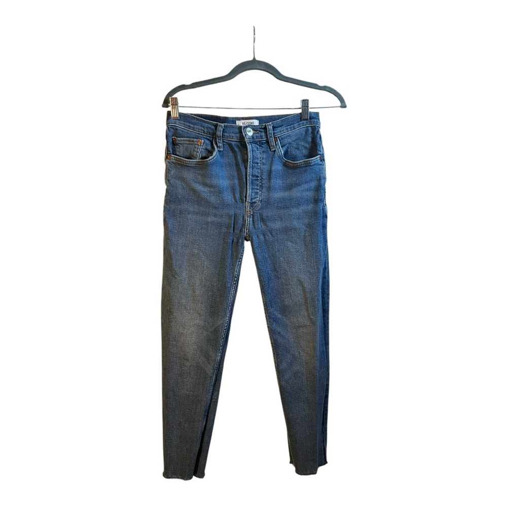 RE/DONE Women’s High Rise Blue Jeans  Denim Size 27